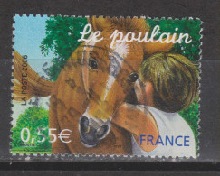 Yvert 3899 Cachet Rond Poulain - Used Stamps