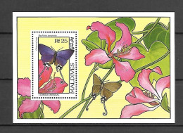 Maldives - 1993 - Insects: Butterflies - Yv Bf 289 - Vlinders