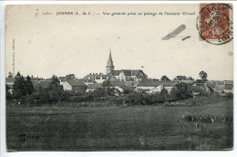 CPA Voyagé 1912 * JOSNES Vue Générale Prise Au Passage De L'Aviateur Giraud * Quatrehomme Editeur - Sonstige & Ohne Zuordnung