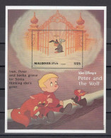 Maldives - 1993 - Disney: Peter And The Wolf - Yv Bf 294 - Disney