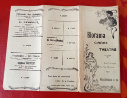 Programme Biorama Cinéma Théâtre Rue Mertens Bois Colombes 1921 Cinéma Music Hall Amour De Geisha Judex - Programme