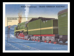 Maldives - 1992 - Transport: Trains - Yv Bf 208 - Treinen