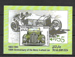 Maldives - 1993 - Car: 100th Anniversary Of The Benz 4-wheel Car  - Yv Bf 293 - Voitures