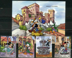 Maldives - 1992 - Disney: World Stamp Expo Granada - Yv 1463/66 + Bf 216 - Disney