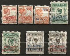 INDE NEERLANDAISE: Obl., N° YT 125 à 131, Série, TB - Nederlands-Indië