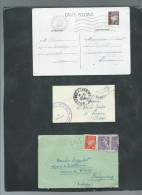 Lot De 10 Lacs, Carte Interzones, Lac En Franchise Periode 1939/1945 ,à Trier Raa105 - 2. Weltkrieg 1939-1945