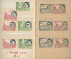 1955. **. 12val Visite De S.M. Baudouin Au Congo **. Cote 115 € - 1953-1972 Lunettes