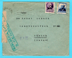 MOROCCO Protectorate Of SPAIN Censored Cover 1936 Tanger To Switzerland - Spanish Morocco