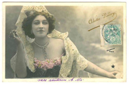 Artiste Femme .  Odette VALERY.  Photo Stebbing . Série N° 757 Th 63  .  1905 - Artiesten