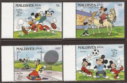 Maldives - 1990 - Disney: London 90 - Yv 1250/53 - Disney