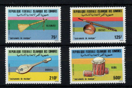 Comores - YV 443 à 446 N** MNH Luxe , Instruments De Musique - Comores (1975-...)