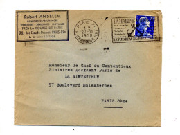Lettre Flamme Paris XI Marine Nationale Sur Muller - Mechanical Postmarks (Advertisement)