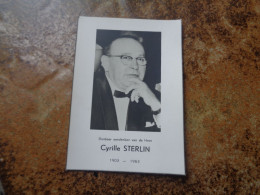 Doodsprentje/Bidprentje   Cyrille STERLIN   1903-1963  (Echtg Louise DEVOS) - Religion &  Esoterik