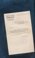 Dommages De Guerre Commission Cantonale Compiègne 1921 Courrier à Léon Jego Saint Quentin - 1914-18