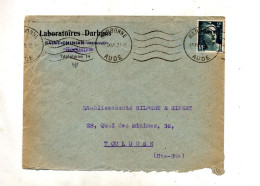 Lettre Flamme Muette  Narbonne Sur Gandon - Maschinenstempel (Werbestempel)