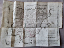 Carte Géographique Ancienne ESPAGNE Extraite De L' Histoire Romaine De Rollin , 1756 - BE - Cartes Géographiques