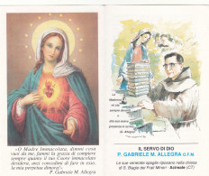 Santino Il Servo Di Dio P.gabriele M.allegra - Andachtsbilder