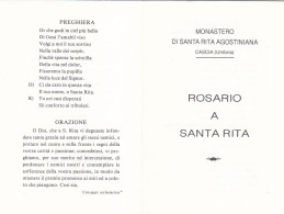 Santino Rosario A Santa Rita - Andachtsbilder