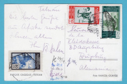 MOROCCO Protectorate Of SPAIN Picture Post Card 1956 Tetuan To Germany - Marruecos Español