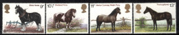 Great Britain 1978 Yvert 868-71, Fauna, Horse Breeds - MNH - Ongebruikt