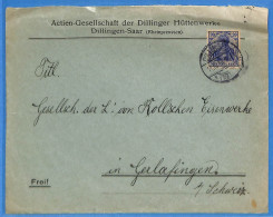 Allemagne Reich 1914 - Lettre De Dillinger - G33943 - Covers & Documents