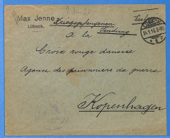 Allemagne Reich 1916 - Lettre De Lubeck - G33934 - Briefe U. Dokumente
