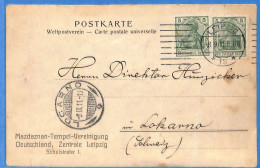 Allemagne Reich 1911 - Carte Postale De Leipzig - G33896 - Brieven En Documenten