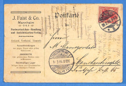 Allemagne Reich 1906 - Carte Postale De Mannheim - G33885 - Storia Postale