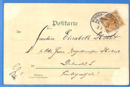 Allemagne Reich 1898 - Carte Postale De Stuttgart - G33870 - Storia Postale