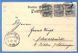 Allemagne Reich 1902 - Carte Postale De Barmen - G33866 - Brieven En Documenten