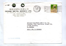Lettre Flamme Muette Kowloon Sur Reine - Lettres & Documents
