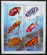 Madagascar - 2001 - Marine Life Fishes - Yv 1826BA/BF - Peces