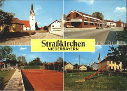 71938983 Strasskirchen Donau Ortsstrasse Kirche Kinderspielplatz Tennis Strasski - Sonstige & Ohne Zuordnung