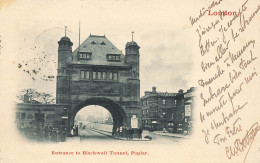CPA London, Entrance To Blackwell Tunnel, Poplar-Timbre    L2961 - Other & Unclassified