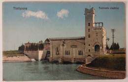 ROMANIA 1926 TIMISOARA - THE ELECTRIC TURBINES, BUILDING, ARCHITECTURE, RIVER - Romania