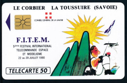 Télécartes France - Publiques N° Phonecote F119 - FITEM 90 Le Corbier (50U- SO2 Neuve) - 1990