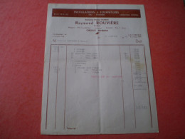 Facture De Cruas, Ardèche: Raymond ROUVIERE, électricité, Eau Sanitaire, Chauffage Central ... - Elektrizität & Gas