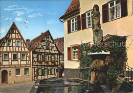 71938802 Marbach Neckar Schillers Geburtshaus Wilder Mann Brunnen Marbach - Sonstige & Ohne Zuordnung