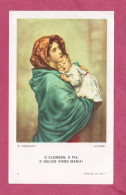 Santino, Holy Card- O Clemens, O Pia O Bulcis Virgo Maria- Ordinazione Don Francesco Sasso. Molfetta 29. Giugno. 1953- I - Sonstige & Ohne Zuordnung