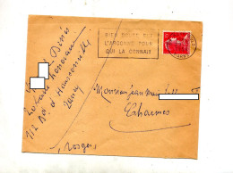 Lettre Flamme Sainte Menehoud Douce Argonne Sur Muller - Oblitérations Mécaniques (flammes)