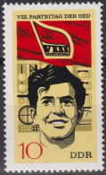 1971 DDR ** Mi:DD 1676, Sn:DD 1302, Yt:DD 1366, Wissenschaftler Parteitag Der SED (l) - Unused Stamps