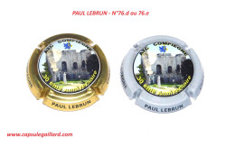 2 CAPSULES DE CHAMPAGNE - PAUL LEBRUN N°76.d Et 76.e - Verzamelingen