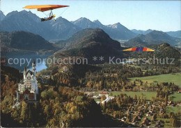71938031 Schwangau Drachenflieger Am Tegelberg Mit Koenigsschloesser Alpsee Und  - Sonstige & Ohne Zuordnung