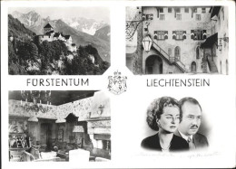 71938026 Liechtenstein  Schloss Vaduz Hofeingang Rittersaal Portraits Des Fuerst - Liechtenstein