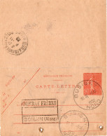 Horoplan BUSIGNY Sur Carte-Lettre - Manual Postmarks