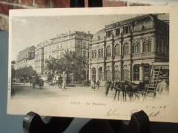 Cpa ALGER Le PThéâtre 1902, Carte Précurseur - Algiers