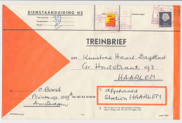 Treinbrief Amsterdam - Haarlem 1968 - Ohne Zuordnung