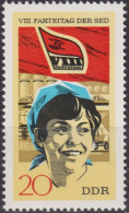 1971 DDR ** Mi:DD 1677, Sn:DD 1303, Yt:DD 1367, Bäuerin, Parteitag Der SED (l) - Unused Stamps