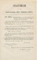 Staatsblad 1871 - Betreffende Postkantoor De Rijp - Brieven En Documenten