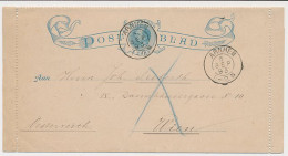 Postblad G. 1 Arnhem - Oostenrijk 1893 - Ganzsachen